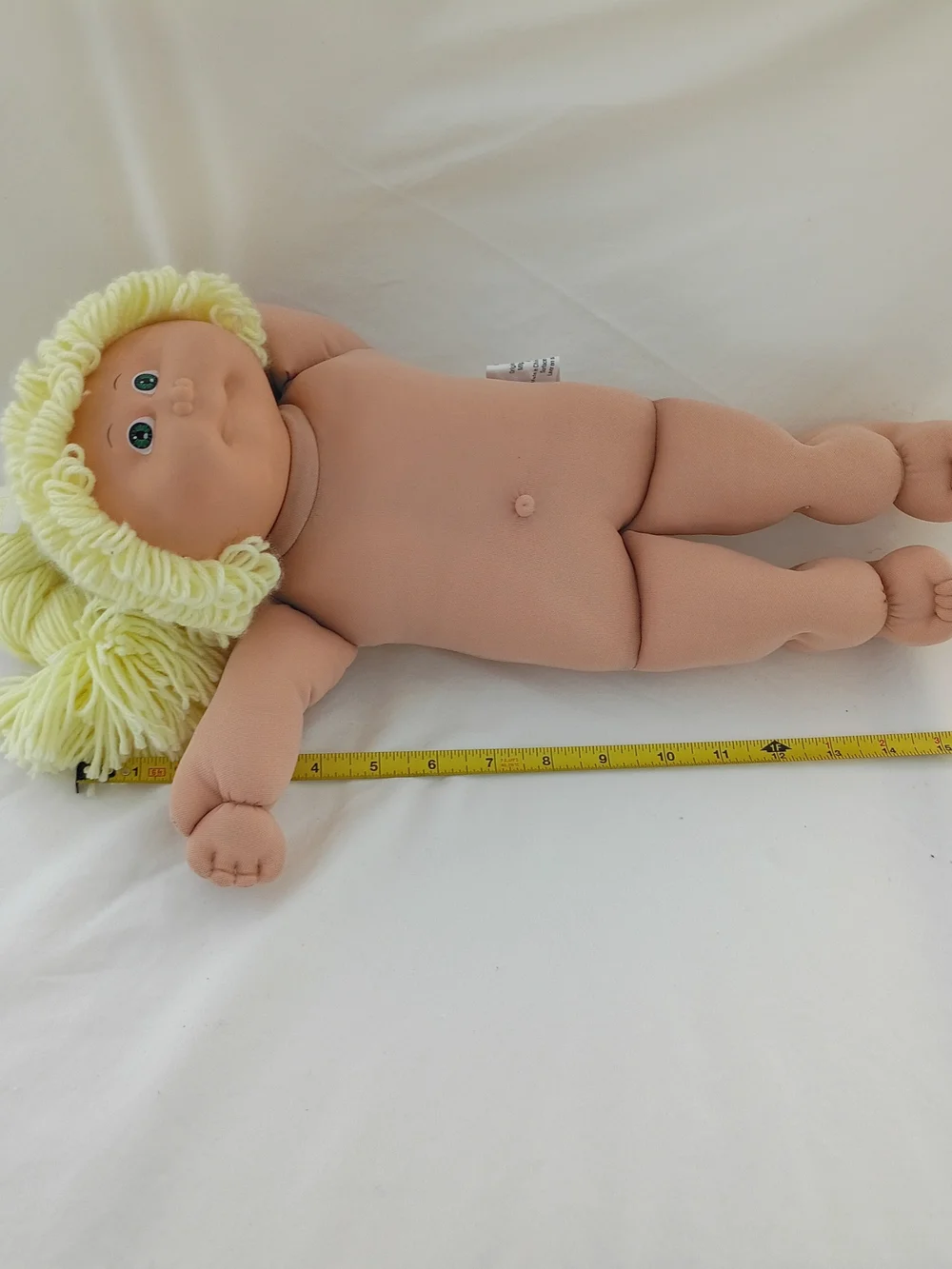 VTG Cabbage Patch Doll Green Eyes Poodle Yellow HM 1 Blue Sig PMI 1978, 1982 17